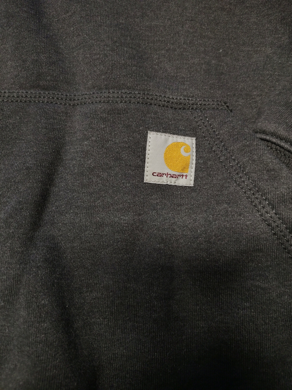 Carhartt Dark Gray Hooded Half-Zip Sweatshirt - Picture 2 of 7